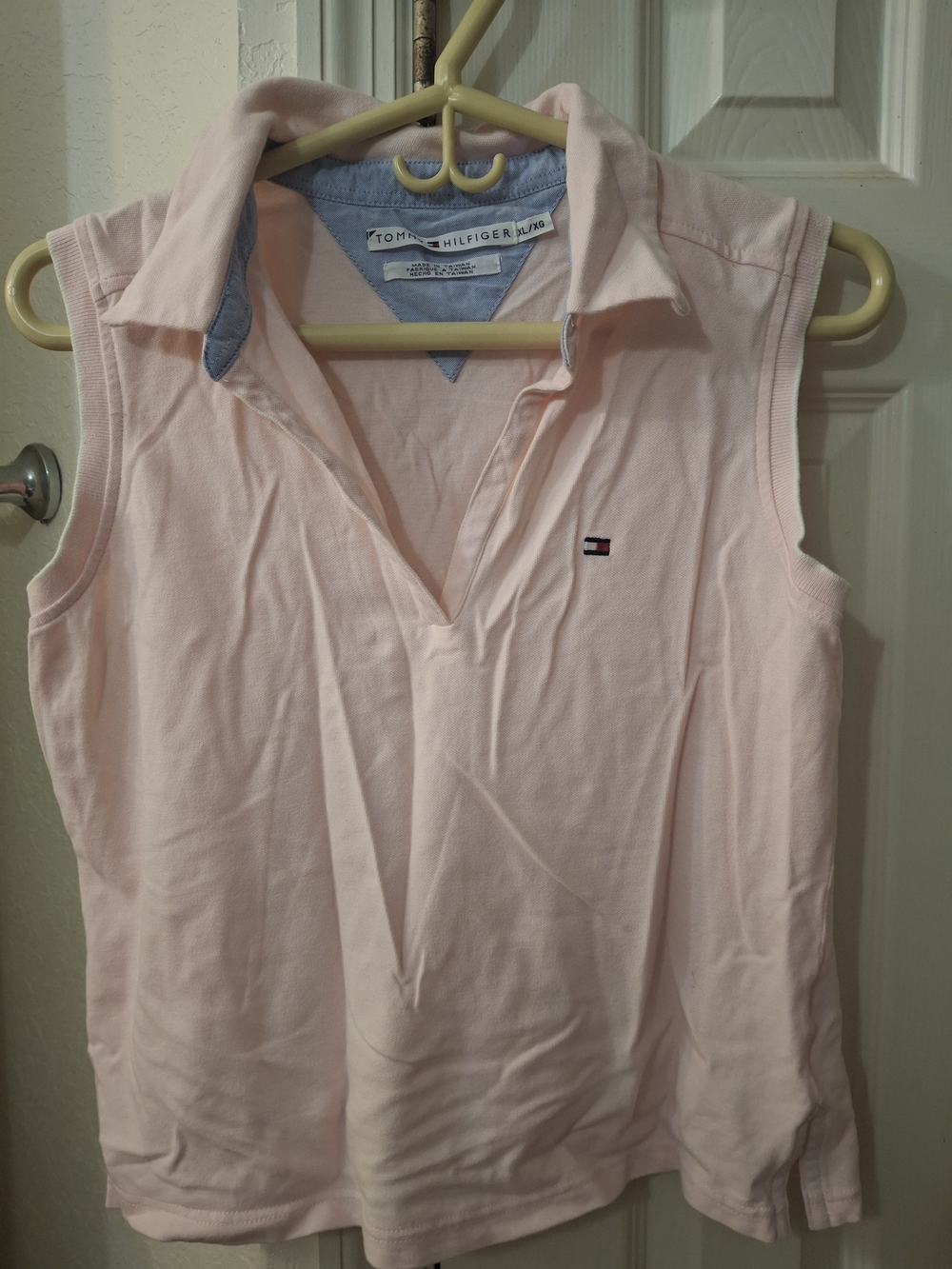 Tommy Hilfiger Light Pink Sleeveless Polo Tank